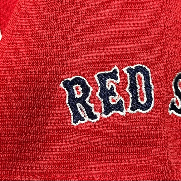 Majestic Boston Red Sox Shirt Jersey Mens Large Red Blue Embroidered MLB. - Picture 7 of 13